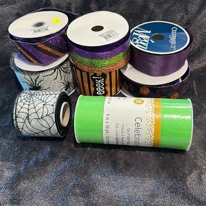 Lot of Wired Halloween Ribbon